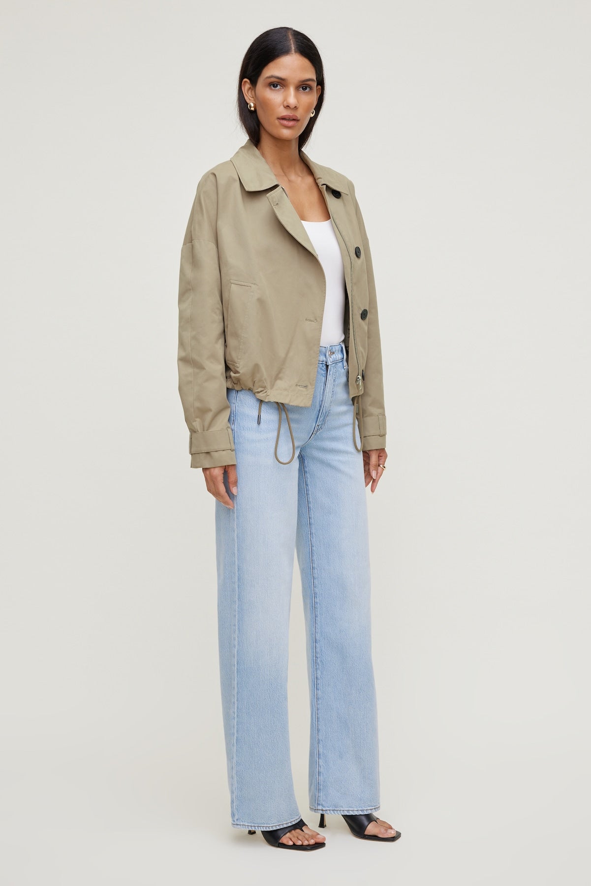 Heidi High Rise Wide Leg Jeans Blue - Dynamite