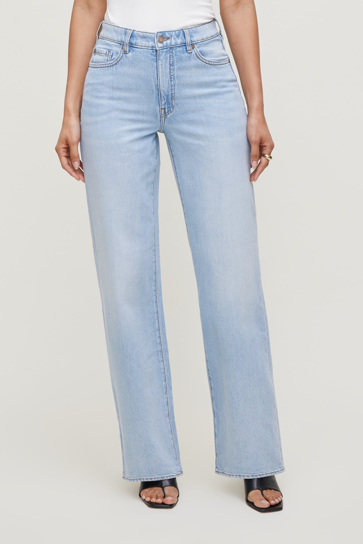 Heidi High Rise Wide Leg Jeans Blue - Dynamite