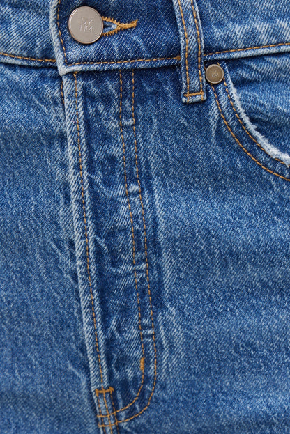 Olivia High Rise Straight Leg Jeans Blue - Dynamite