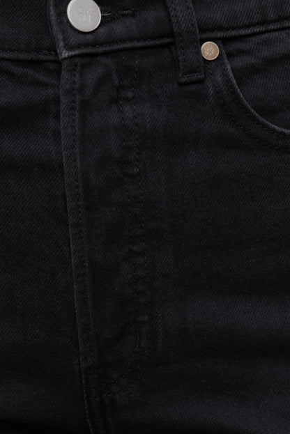 Olivia High Rise Straight Leg Jeans Black - Dynamite