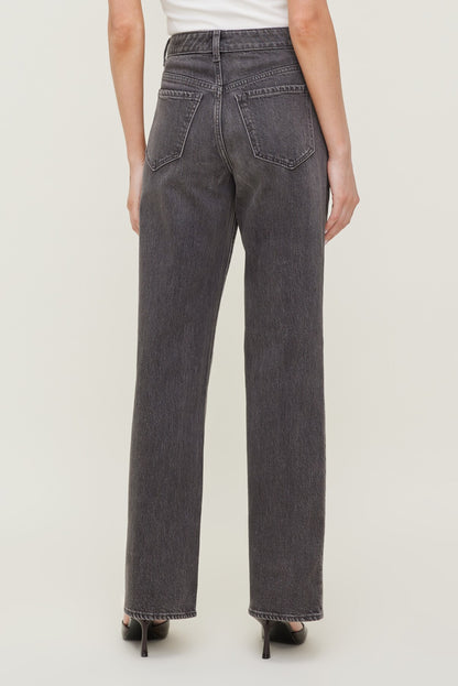 Heidi High Rise Wide Leg Jeans Black - Dynamite