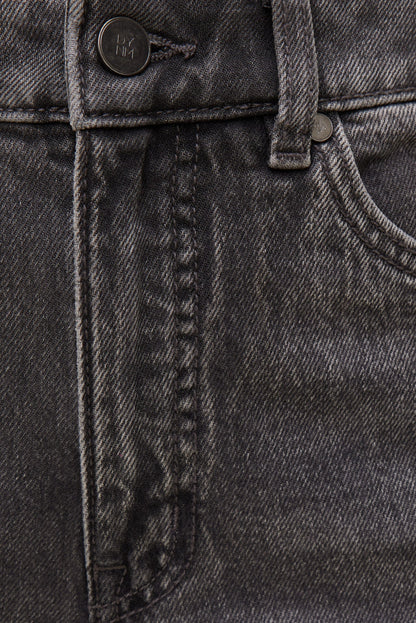 Heidi High Rise Wide Leg Jeans Black - Dynamite