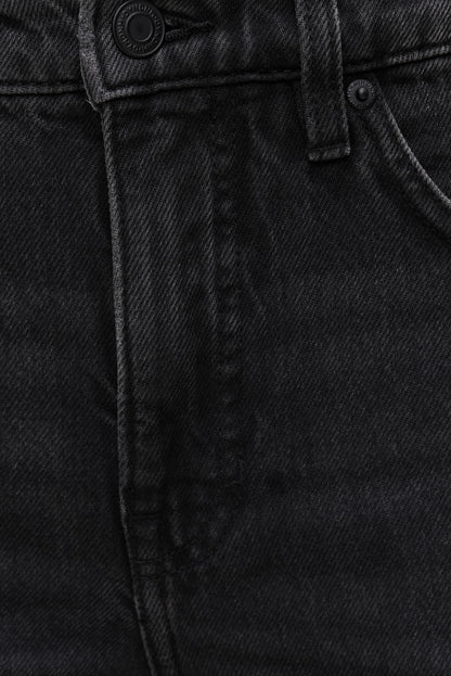 Cara High Rise Straight Leg Jeans Black - Dynamite