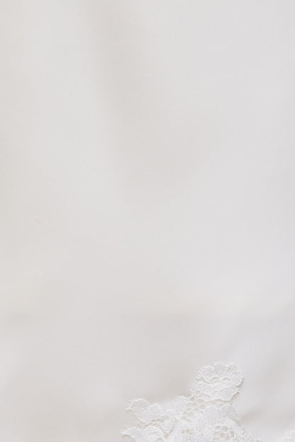 Lace Satin Mini Skirt Beige - Dynamite