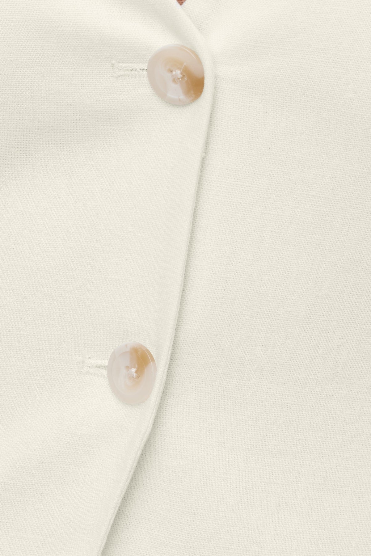 Linen Halter Vest White - Dynamite