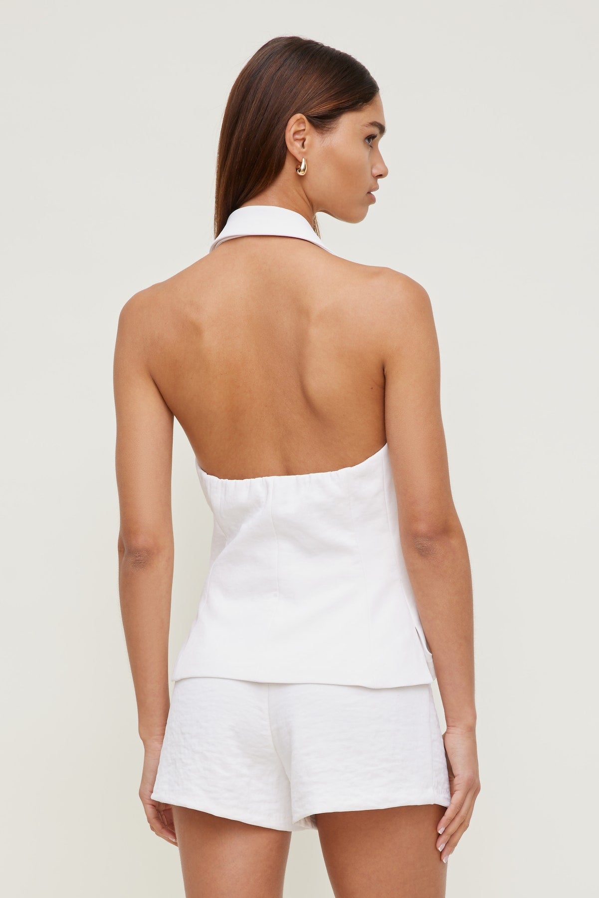 Halter Vest White - Dynamite