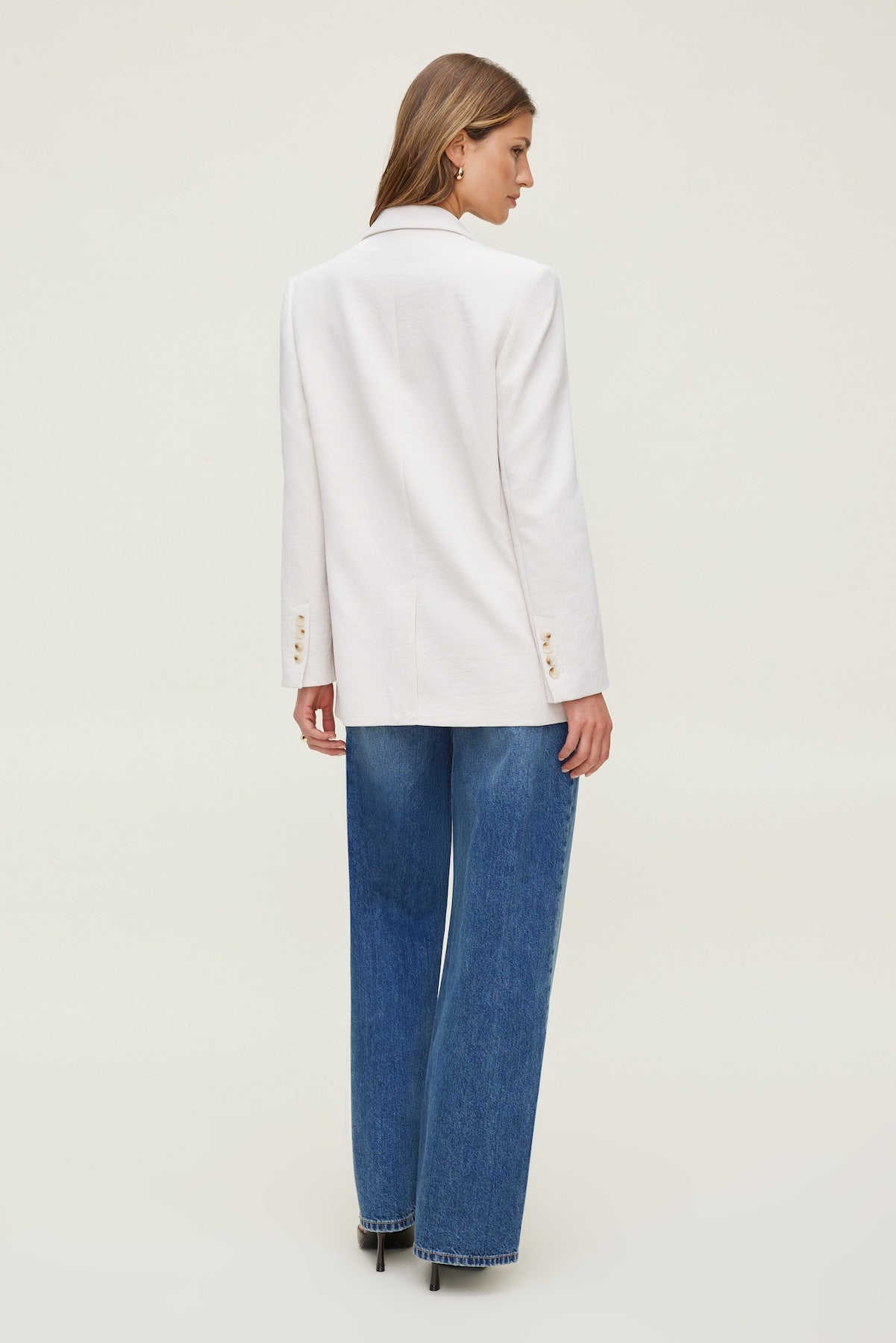 Airflow Relaxed Blazer Beige - Dynamite