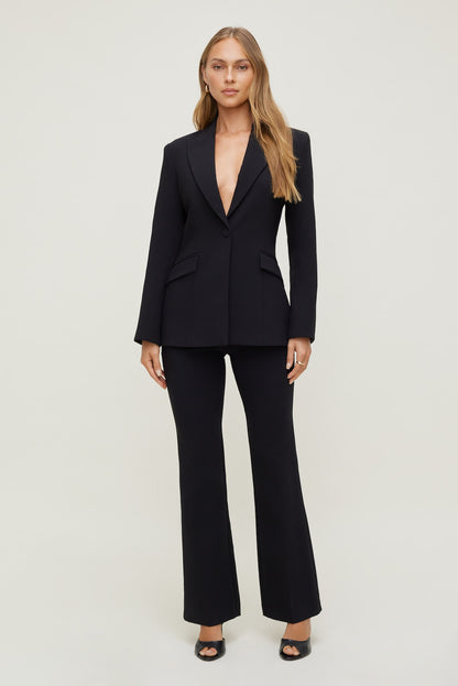 Anna Cinched Blazer BLACK - Dynamite