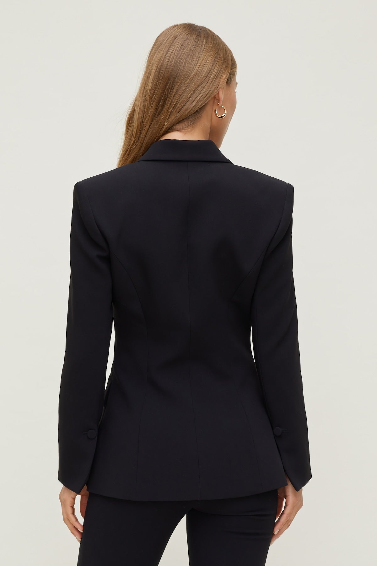 Anna Cinched Blazer BLACK - Dynamite