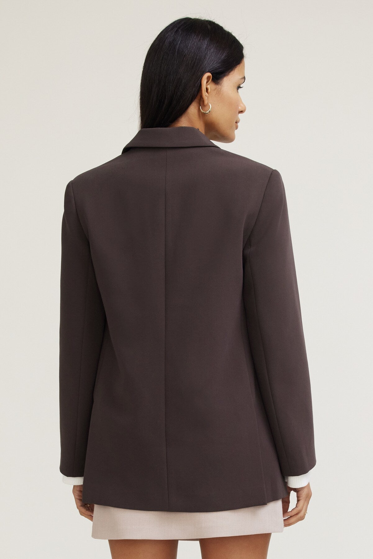 Noa Oversized Blazer Brown - Dynamite