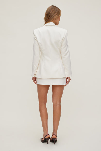 Anna Cinched Blazer Beige - Dynamite