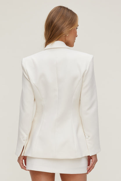 Anna Cinched Blazer Beige - Dynamite
