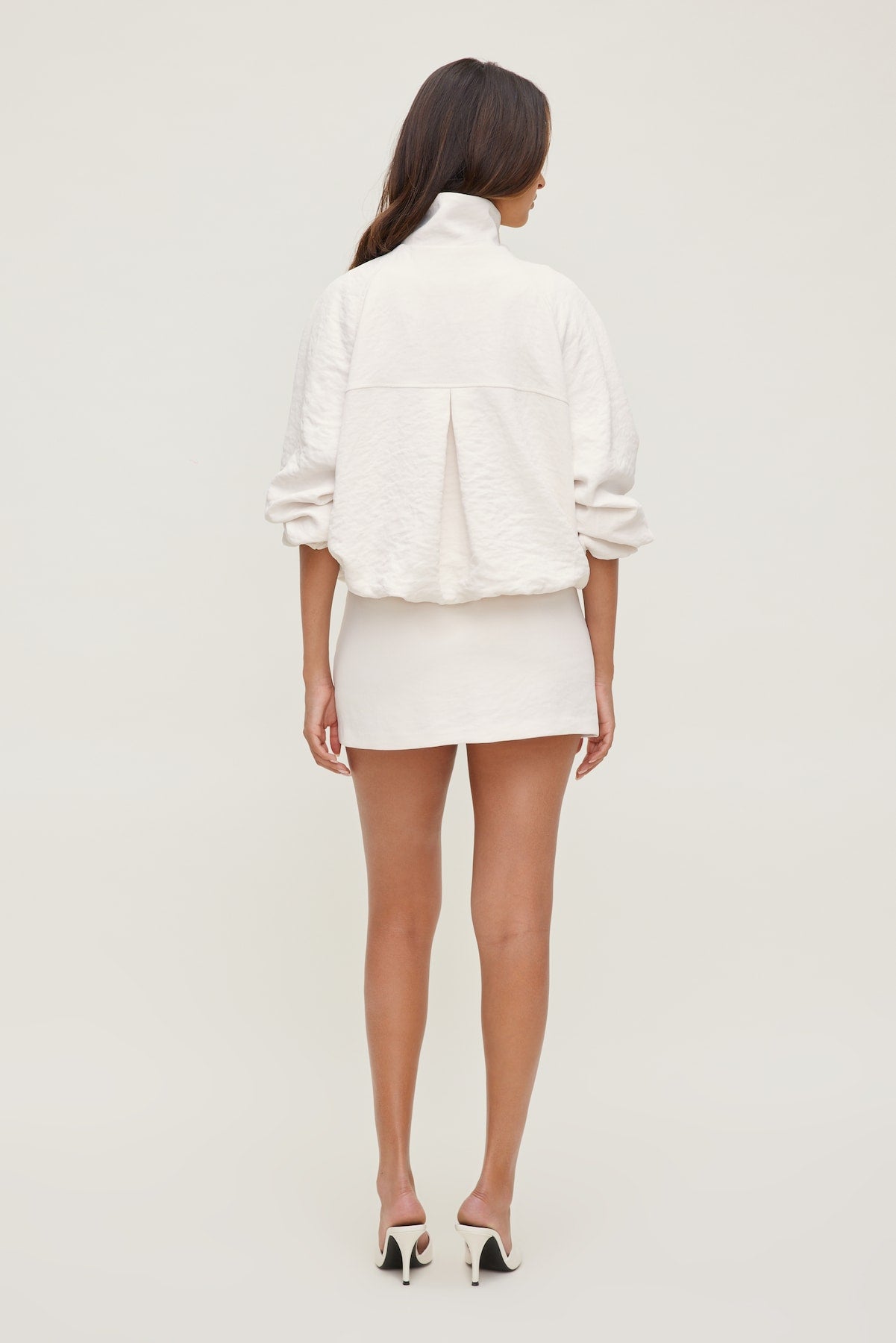 High Neck Airflow Anorak White - Dynamite