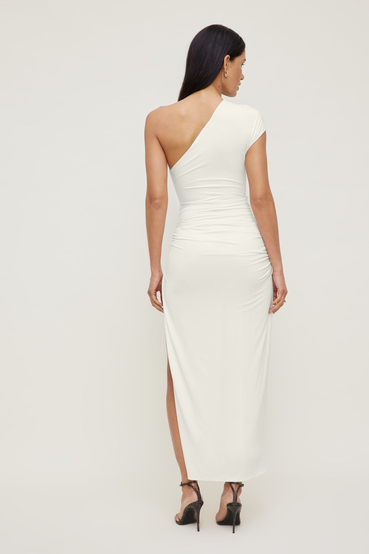 Sculpt Slit Maxi Dress White - Dynamite