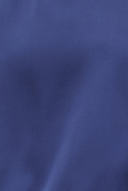 Paloma Bubble Satin Halter Blouse Blue - Dynamite