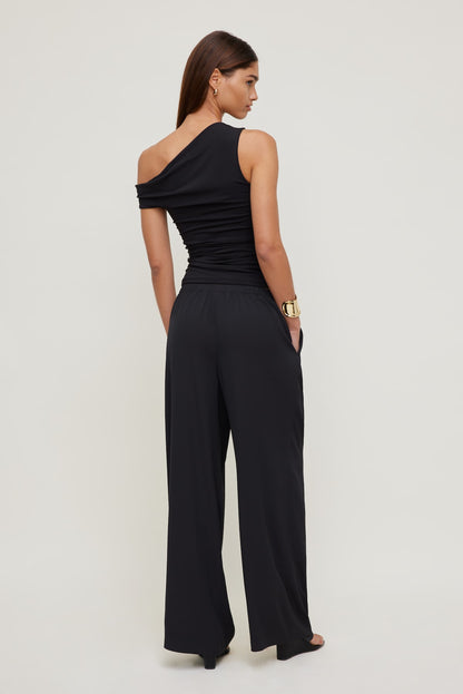 Sculpt Off Shoulder Top Black - Dynamite
