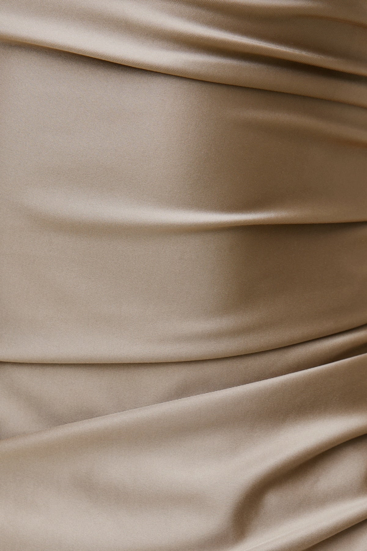 Jayde Stretch Satin Maxi Dress Beige - Dynamite