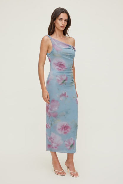Jayde Mesh Maxi Dress Blue - Dynamite