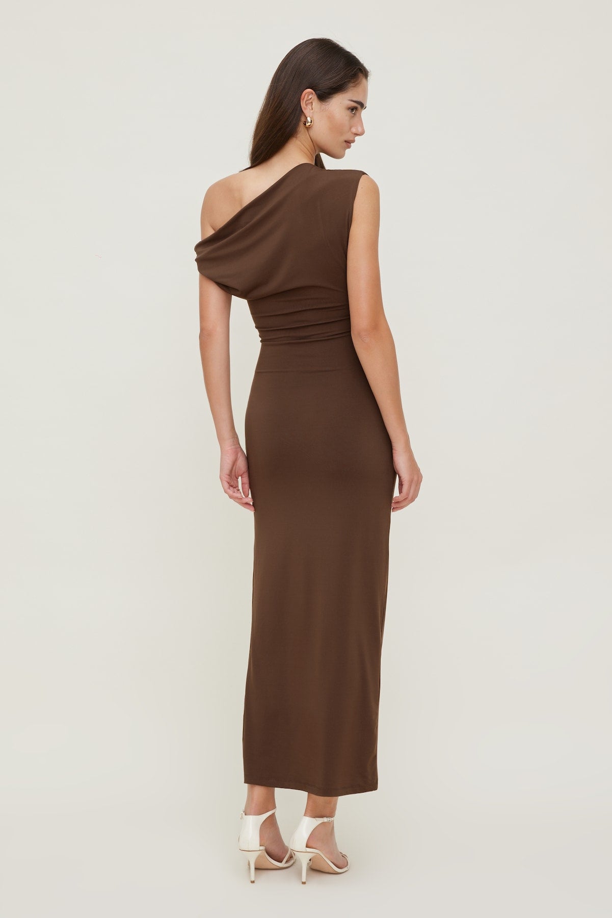 Zoe Sculpt Maxi Dress Brown - Dynamite