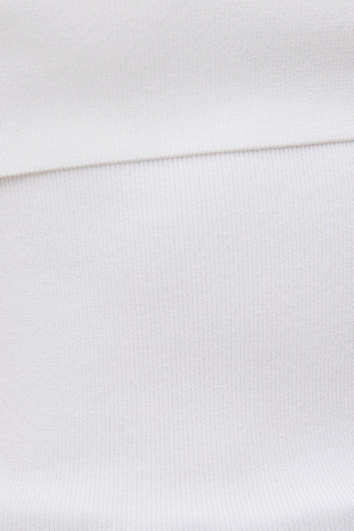 Rib Knit Off Shoulder Sweater White - Dynamite