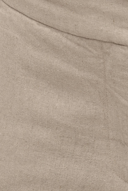Yasmin Linen Straight Leg Pants Beige - Dynamite