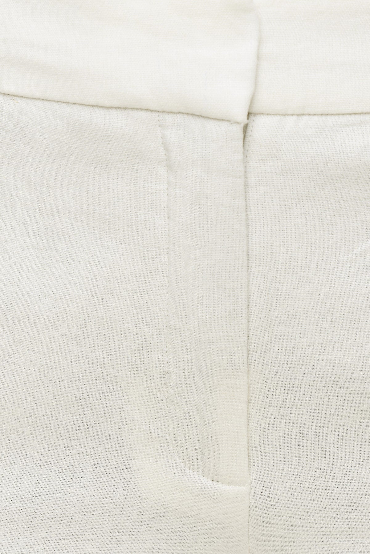 Yasmin Linen Straight Leg Pants White - Dynamite