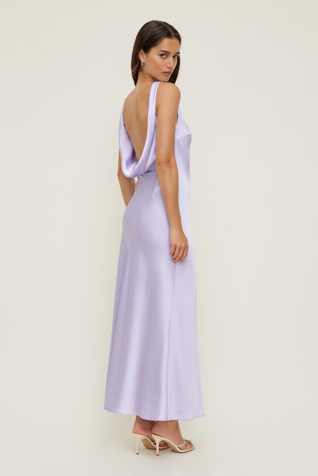 Nora Satin Maxi Slip Dress PURPLE - Dynamite