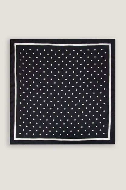 Satin Feel Scarf Black - Dynamite