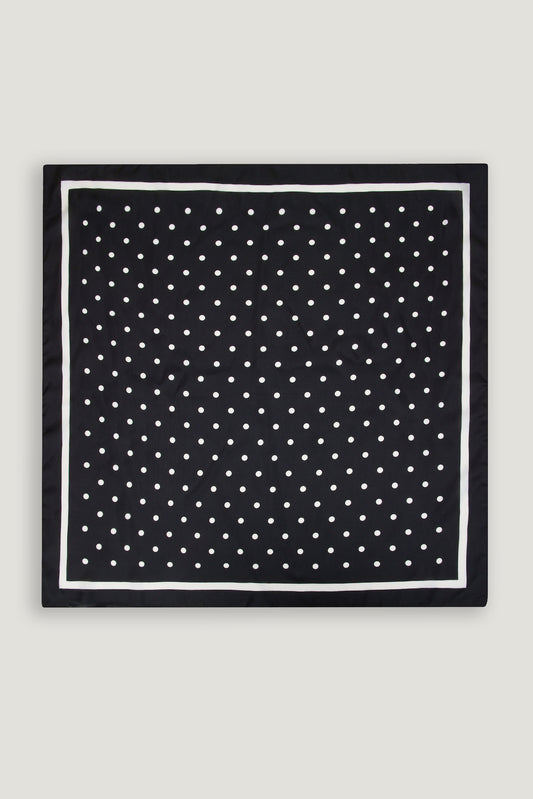 Satin Feel Scarf Black - Dynamite