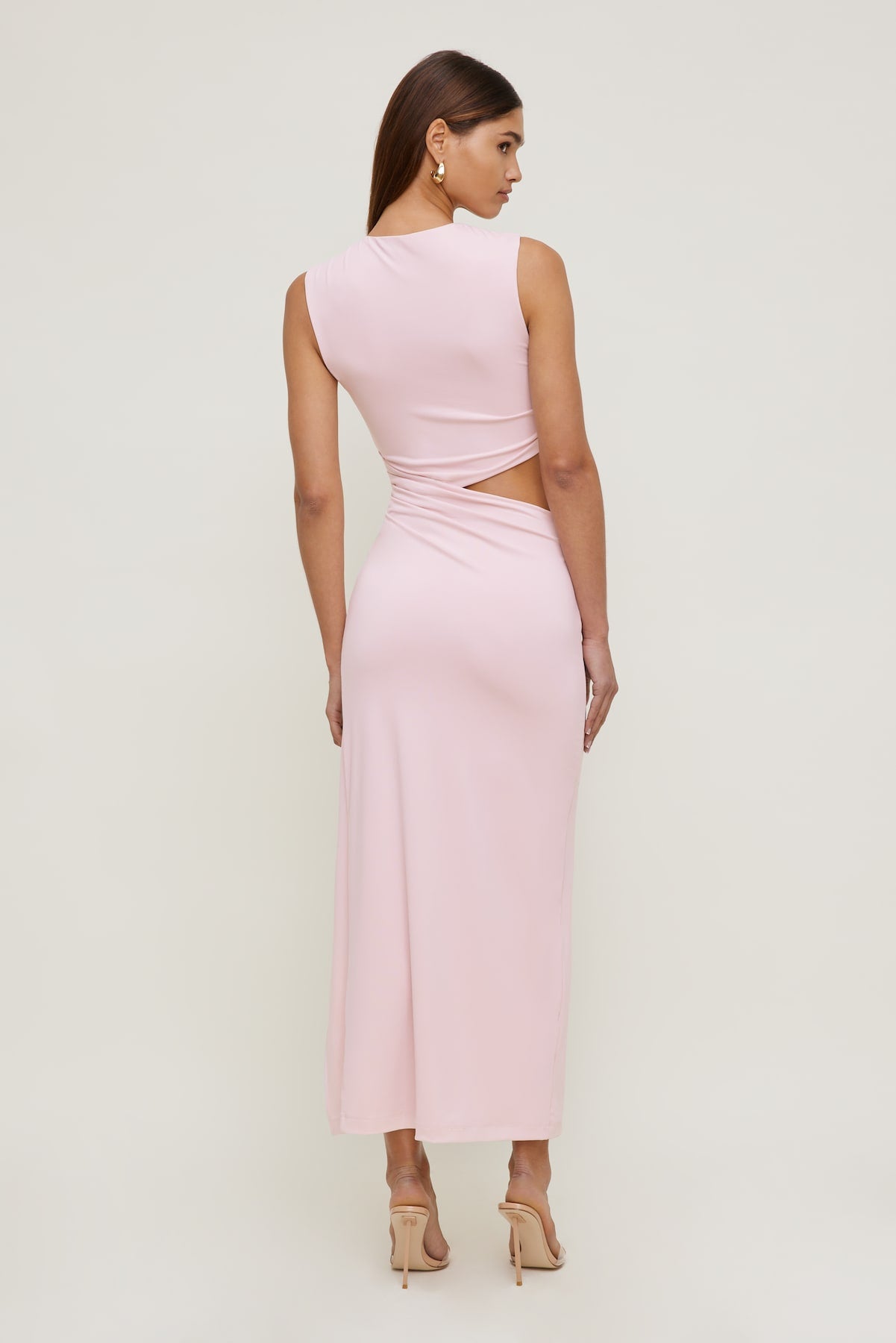 Elia Sculpt Maxi Dress Pink - Dynamite