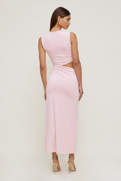 Elia Sculpt Maxi Dress Pink - Dynamite