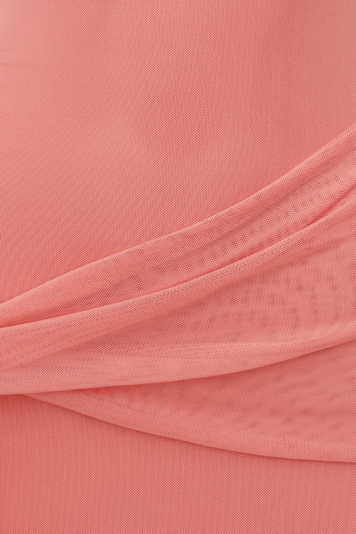 Scarlet Draped Mesh Maxi Dress Pink - Dynamite
