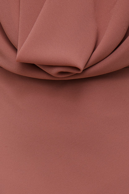 Deep Cowl Neck Maxi Dress Pink - Dynamite