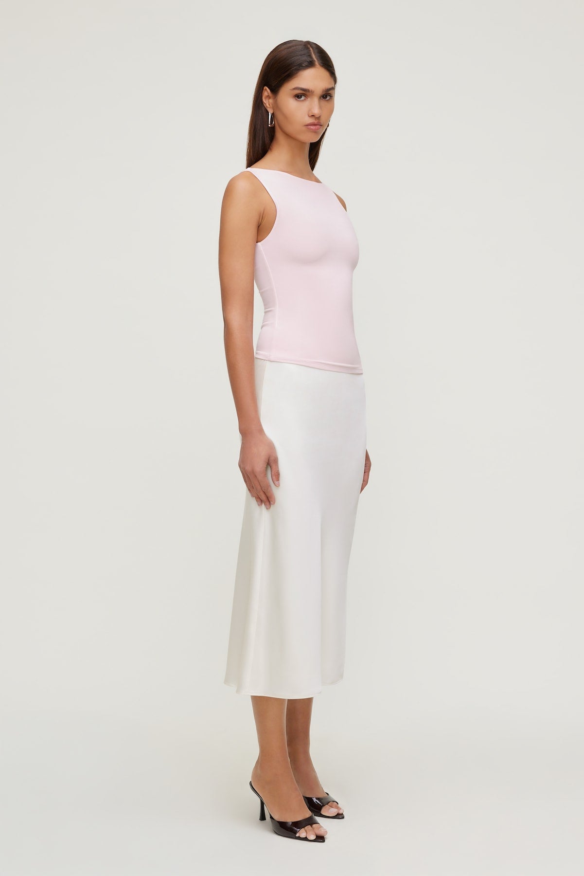 Nola Sculpt Tank Top Pink - Dynamite