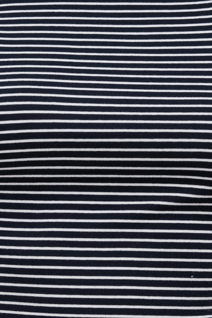 Andrea Striped Cotton T Shirt Blue - Dynamite