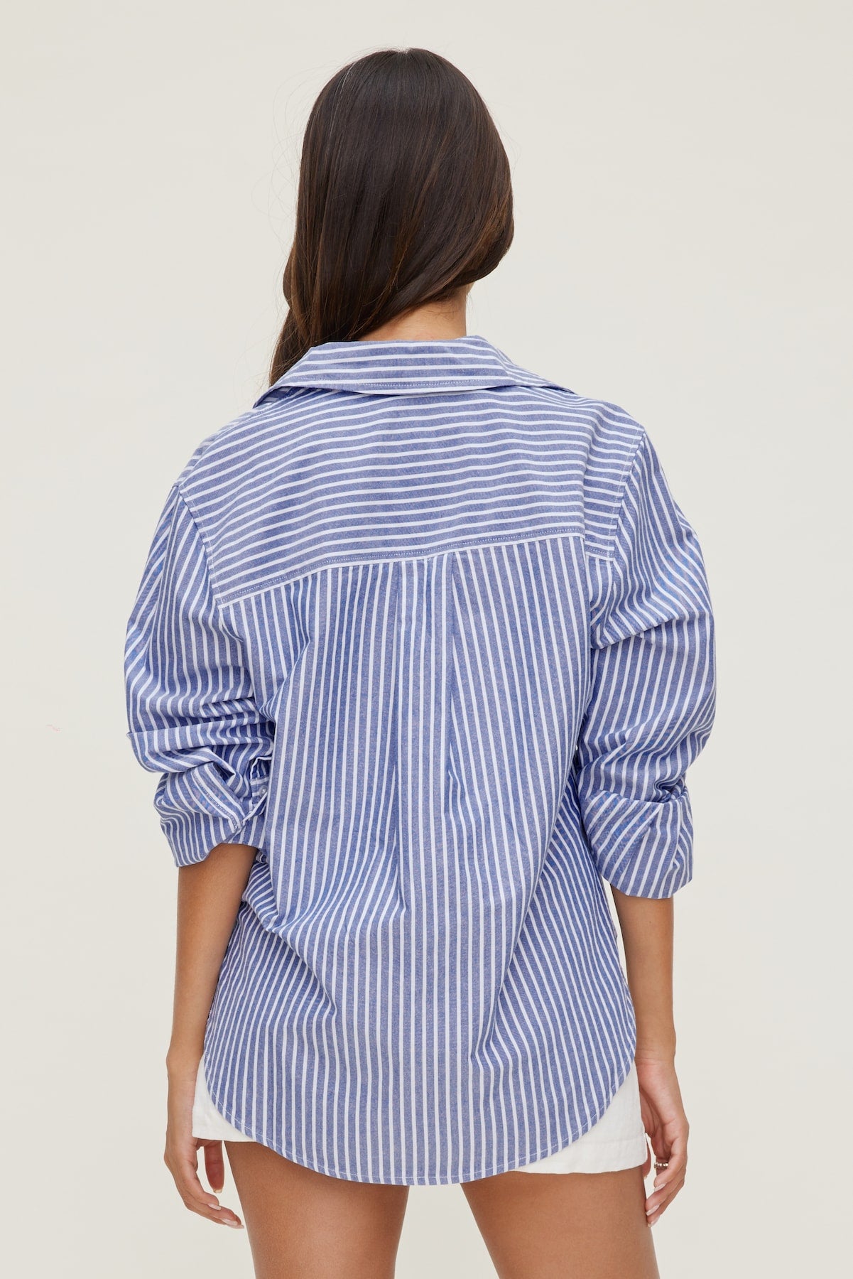 Striped Poplin Shirt Blue - Dynamite