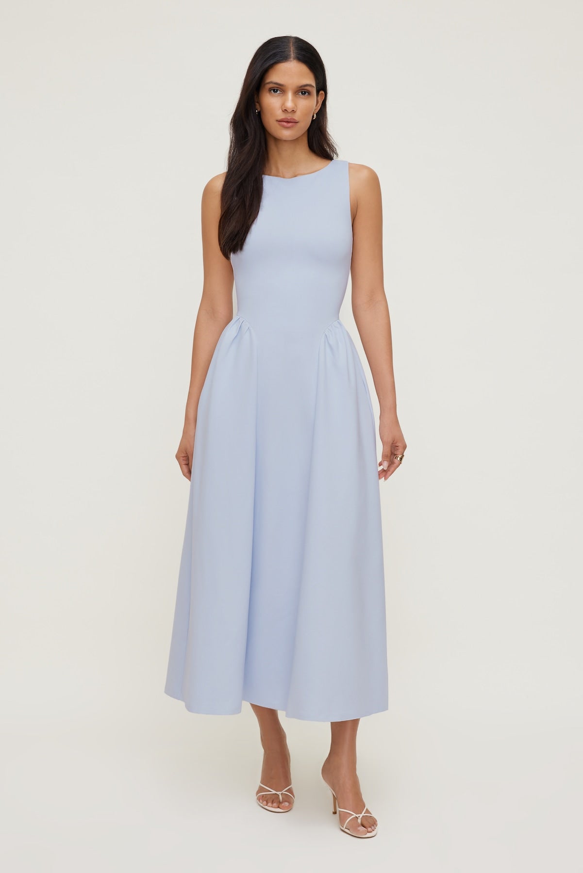 Iris Ponte Midi Dress Blue - Dynamite