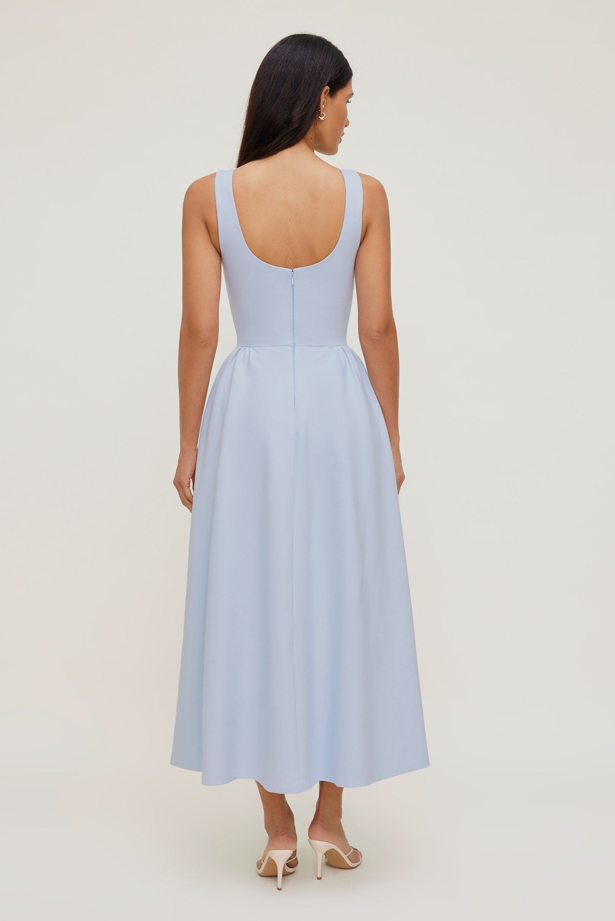 Iris Ponte Midi Dress Blue - Dynamite