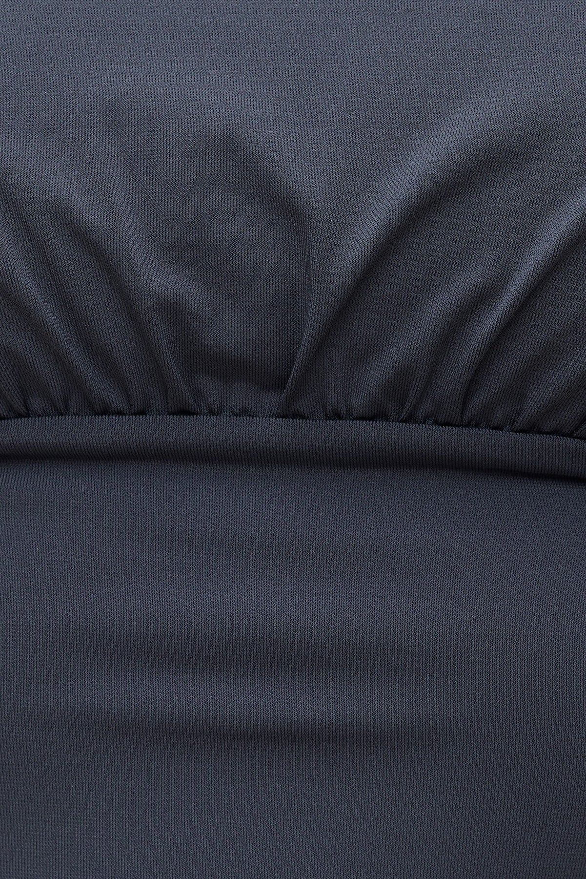 Sculpt Cinched Waist Top Blue - Dynamite