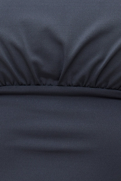 Sculpt Cinched Waist Top Blue - Dynamite