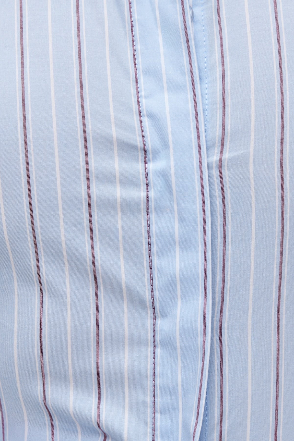 Poplin Cinch Back Shirt Blue - Dynamite