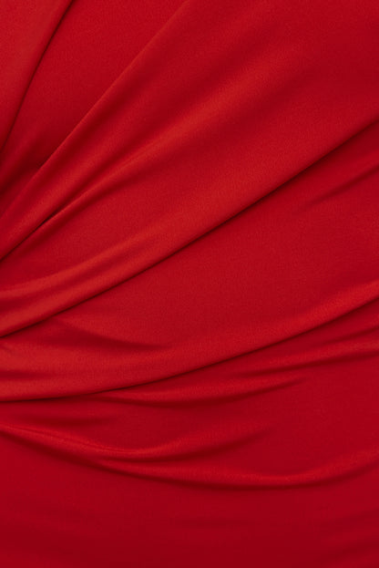 Sculpt Open Back Mini Dress Red - Dynamite