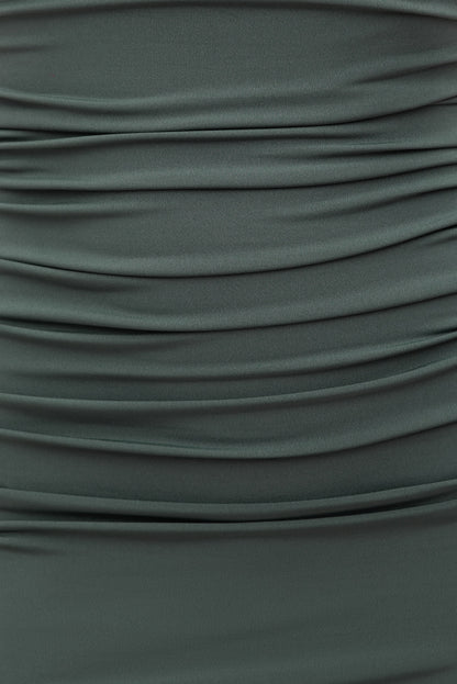 Sculpt Boat Neck Maxi Dress Green - Dynamite