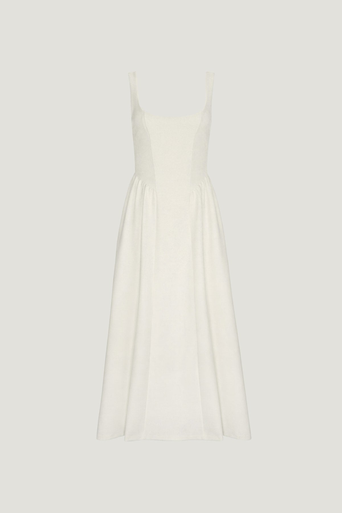 Irina Ponte Midi Dress White - Dynamite