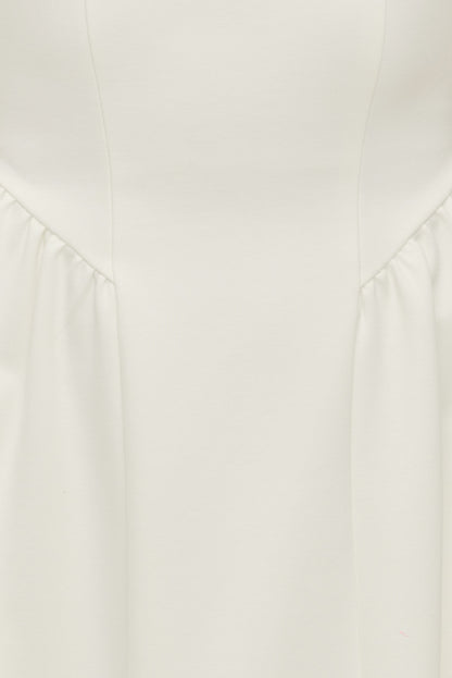Irina Ponte Midi Dress White - Dynamite