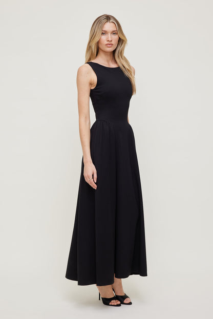 Iris Ponte Midi Dress Black - Dynamite