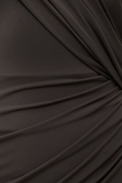 Liana Sculpt Maxi Dress Brown - Dynamite