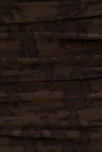 Mona Jacquard Midi Dress Brown - Dynamite