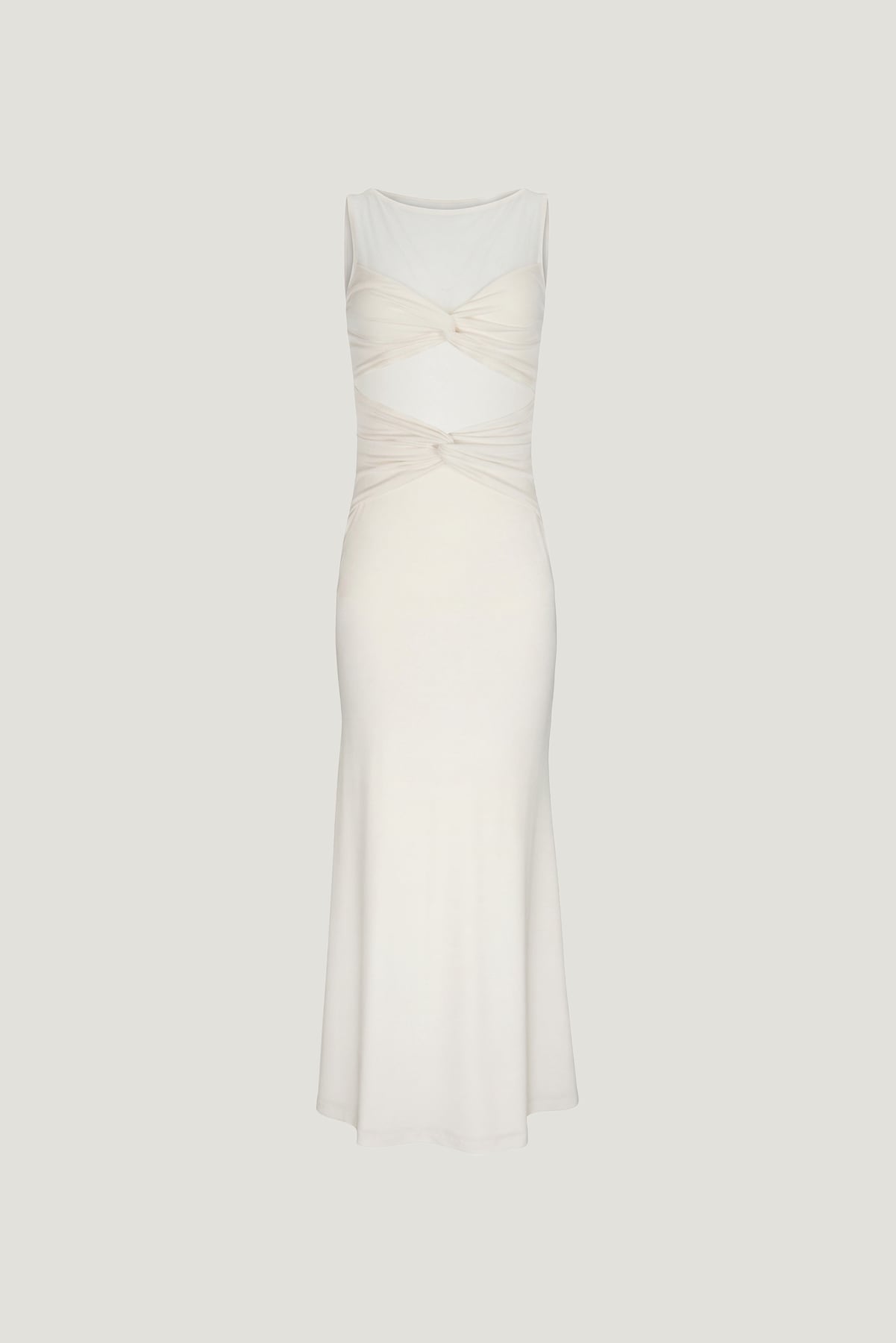 Julia Sculpt Maxi Dress White - Dynamite