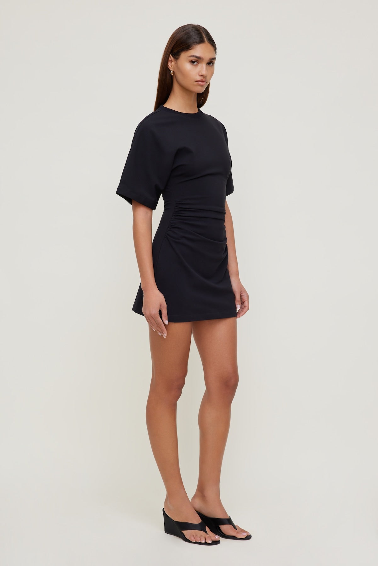 Andrea Cotton Mini Dress Black - Dynamite